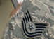 A picture of an Airman's rank on their uniform.