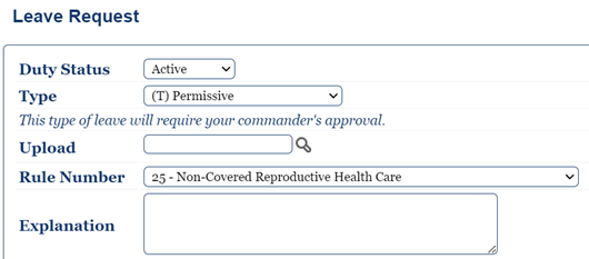 Non-Covered Reproductive Health Care