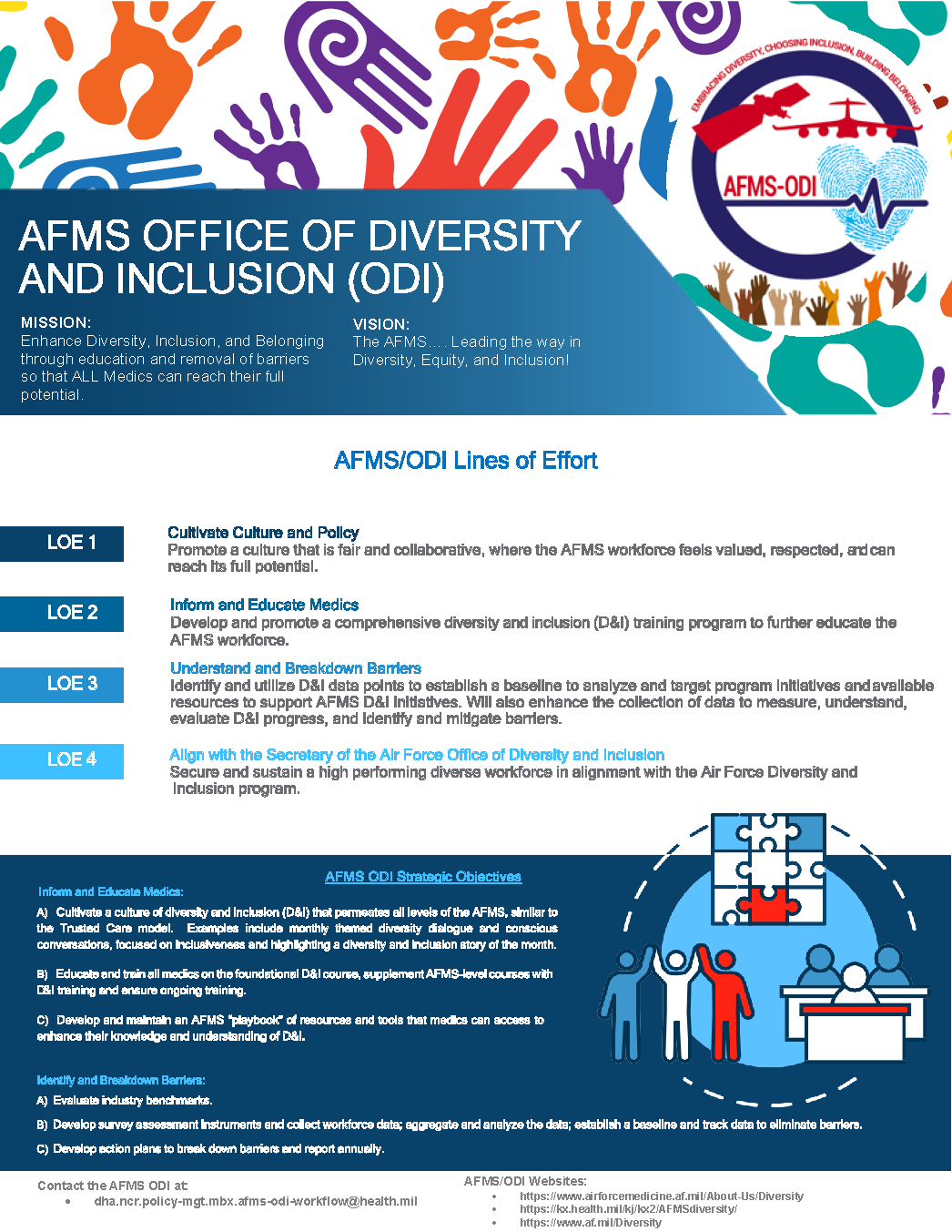 Graphic of Link to AFMS Office of Diversity and Inclusion Flyer