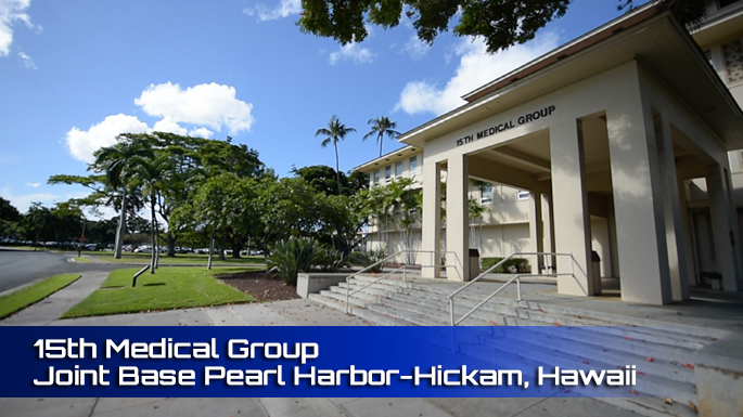 15th Medical Group Joint Base Hickam clinic screenshot.
