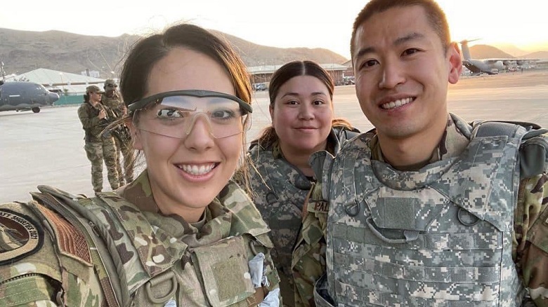 Image of a group of Airmen posing for a photo.