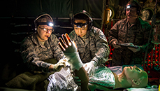 Image of Care in the air: USAFSAM’s Flight Nurse and Aeromedical Evacuation Technician Course grounded in reality