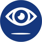 Graphic of an icon of an eye.
